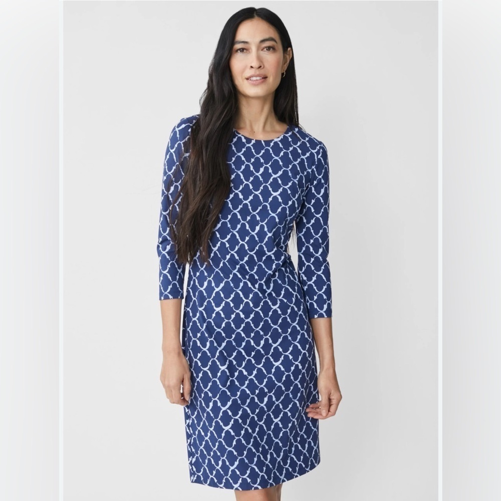 J. Mclaughlin Sophia Dress In Mega Palm Spring S